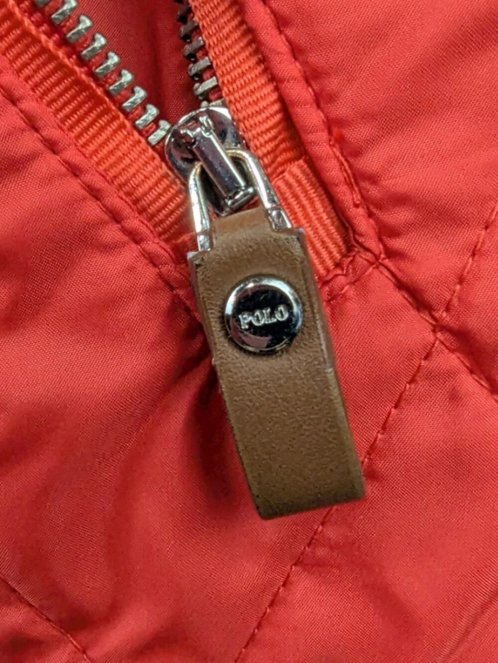 Polo Golf Ralph Lauren Red Quilted Vest Embroidered Back Pony Size Small EUC - Picture 11 of 15